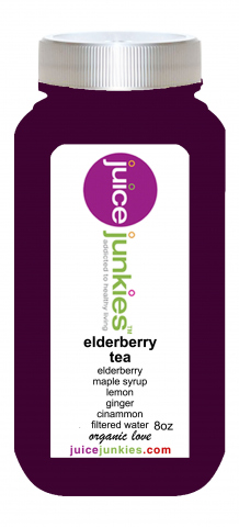 elderberry tea bottle