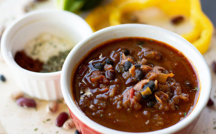 texas 3 bean vegan chili